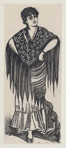 An elegantly dressed woman